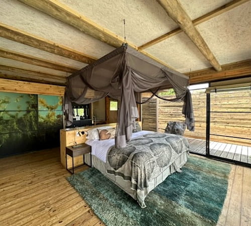Lodging accommodations in Botswana - bed